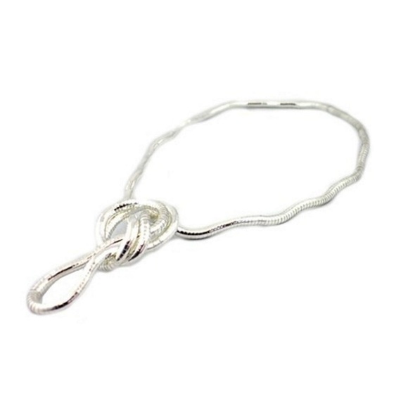 Rare Silver Plated Modable Flexible Necklace New in Box w/Free Gift - Picture 10 of 16